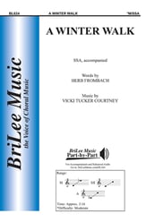 Winter Walk, A SSA choral sheet music cover